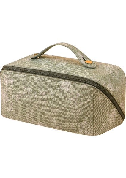 Saplı ve Ayırıcılı Büyük Kapasiteli Seyahat Kozmetik Çantası, B (Yurt Dışından)