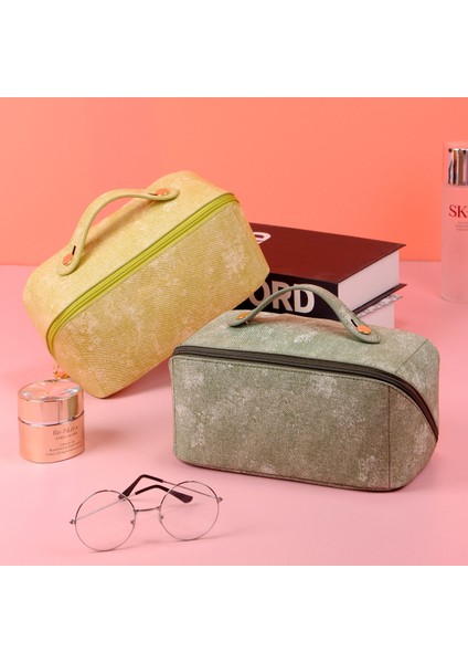 Saplı ve Ayırıcılı Büyük Kapasiteli Seyahat Kozmetik Çantası, B (Yurt Dışından) fırsatları