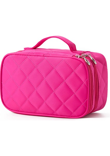 Kadın Gündelik Makyaj Çantası, 2 Katlı Seyahat Makyaj Çantası, D (Yurt Dışından)