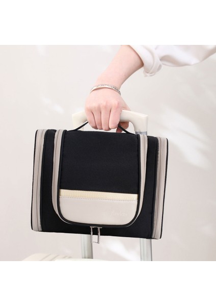 Çift Açık Tuvalet Kozmetik Çantası, Büyük Kapasiteli, B (Yurt Dışından) indirimleri