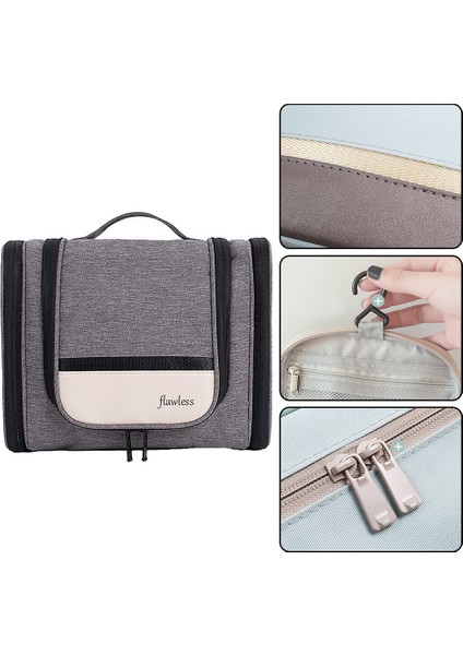 Çift Açık Tuvalet Kozmetik Çantası, Büyük Kapasiteli, C (Yurt Dışından) modelleri