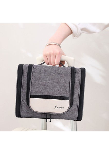 Çift Açık Tuvalet Kozmetik Çantası, Büyük Kapasiteli, C (Yurt Dışından) indirimleri