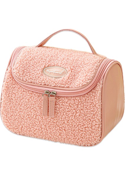 Yeni Kuzu Yünü Kozmetik Çantası Büyük Kapasiteli Yıkama Torbası A (Yurt Dışından)