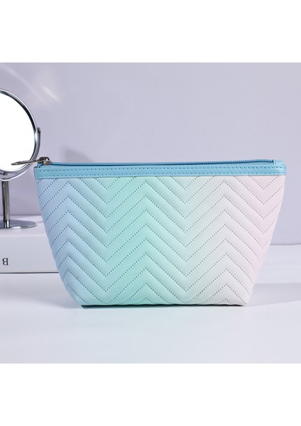 Kadın Çizgili Kademeli Renkli Makyaj Saklama Çantası (Yurt Dışından) fırsatları