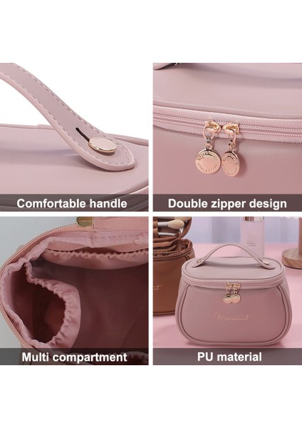 Yeni Pu Kozmetik Çantası Büyük Kapasiteli Saklama Çantası B (Yurt Dışından) modelleri