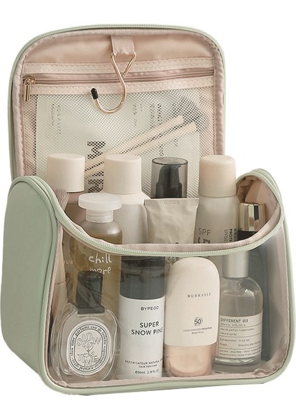 Şeffaf Kancalı Kozmetik Çantası Büyük Kapasiteli Taşıma Çantası, B (Yurt Dışından)