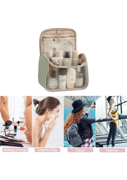 Şeffaf Kancalı Kozmetik Çantası Büyük Kapasiteli Taşıma Çantası, B (Yurt Dışından) indirimleri