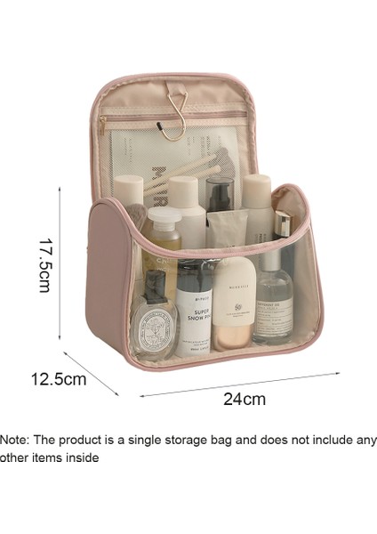 Şeffaf Kancalı Kozmetik Çantası Büyük Kapasiteli Taşıma Çantası, D (Yurt Dışından) fiyatları