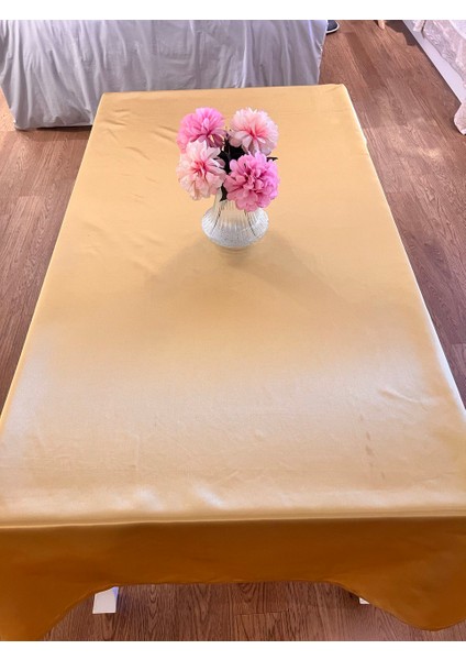 Kristal Monoray Kumaş Gold Masa Örtüsü Dikdörtgen 140X200 cm - 1491 fiyatları