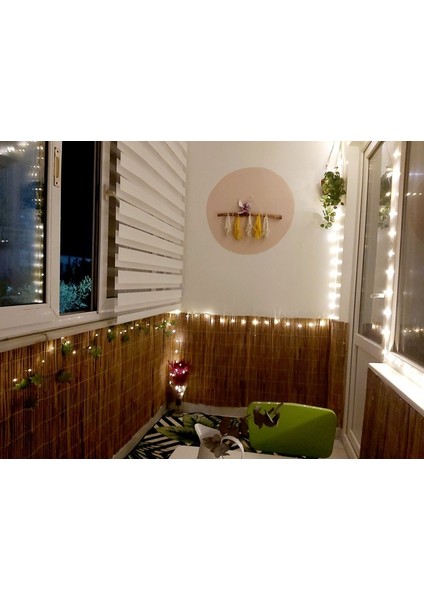 80 cm x 3 Metre Doğal Kamış Hasır Balkon Çiti Bahçe Çiti Dekorasyon