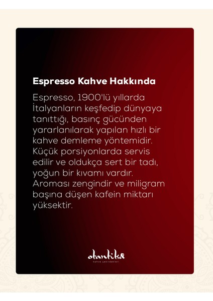 1000 gr Bellezza Espresso Kahve Çekirdeği