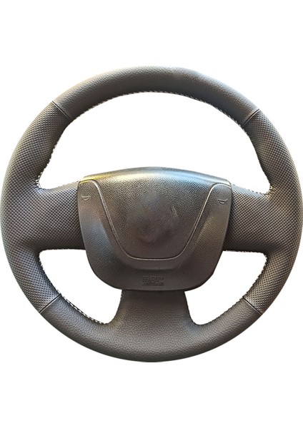 Renault Master 2012 -Spor Desen Direksiyon Kılıfı Siyah Dikiş