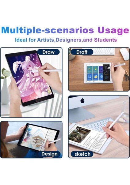 Apple iPad 10.2 Inç 2021 (9.nesil) Için Dokunmatik Kalem Active Stylus Özel Yazı Çizim Kalemi indirimleri