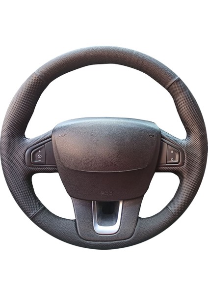 Renault Latitude - Laguna 3 Derisi Sökülmeden Yapılmaya Uygun Spor Desen Direksiyon Kılıfı
