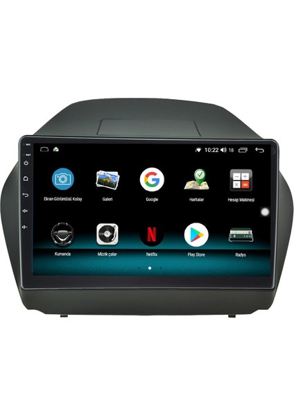Hyundai İX35 Android 12 Multimedya Carplay 8gb Ram + 128GB HDD Navigasyon Ekran