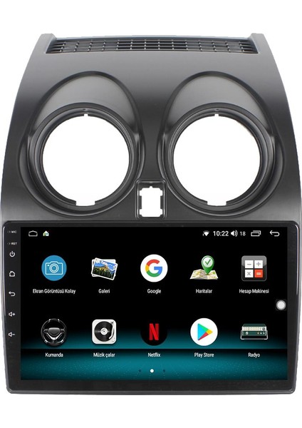 Nissan Qashqai Android 12 Multimedya Carplay 8gb Ram + 128GB HDD Navigasyon Ekran modelleri