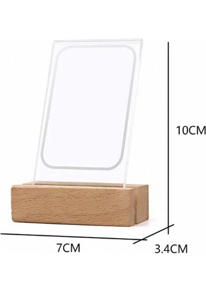 Instax Mini LED Işıklı Ahşap Fotoğraf Çerçevesi