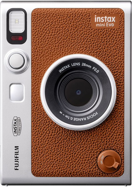 Instax Mini Evo Kahverengi Fotoğraf Makinesi ve 10'lu Film modelleri