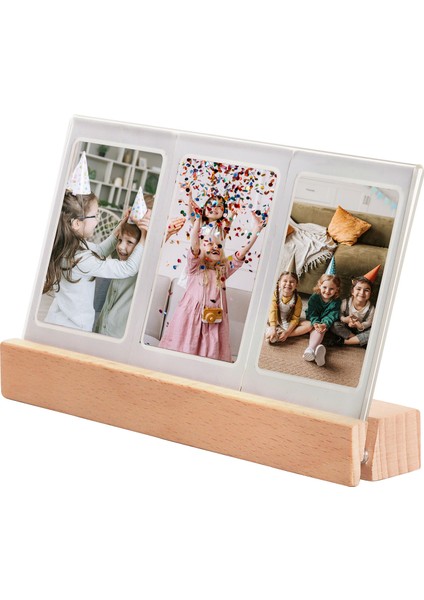 Instax Mini LED Işıklı 3'lü Ahşap Fotoğraf Çerçevesi fiyatları