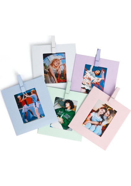 Instax Mini Resim Çerçeveli 10 Mandal Set