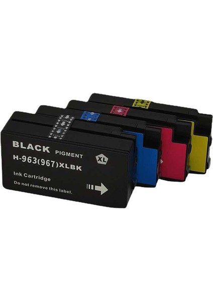 Baskistan Hp Officejet Pro 9010 963XL Kartuş Seti 4 Renk (Muadil)