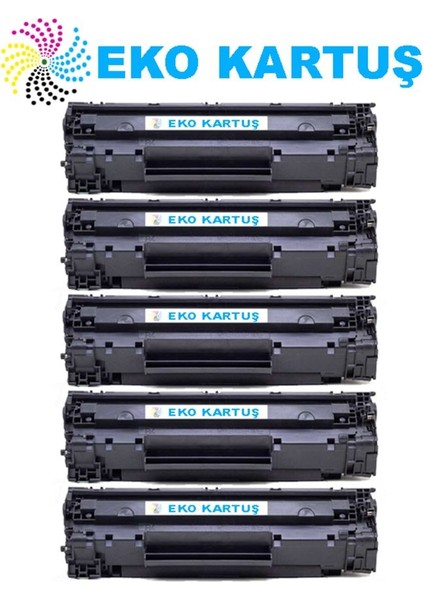 Hp CE285A M1132 Ekonomik Avantajlı 5’li Paket Muadil Toner Muadil Toner
