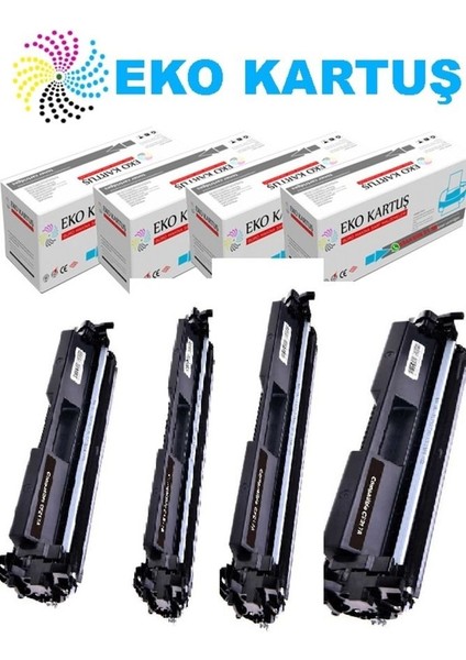 Hp M102A Hp CF217A Ekonomik Avantajlı 4’lü Paket Muadil Toner 17A Çipli
