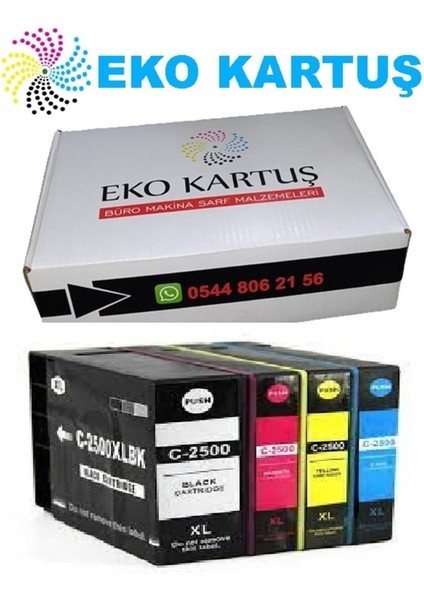 Canon Maxify IB-4050 4 Renk PGI-2500 Xl Muadil Kartuş, fiyatları