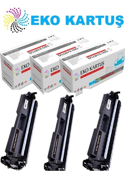 Hp G3Q75A CF230A (230A) Ekonomik Avantajlı 3’lü Paket Muadil Toner,