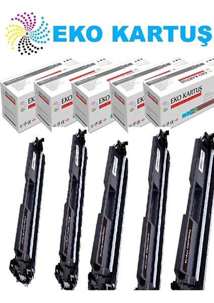 Hp CF217A (17A) Chıpli Muadil - M102A / M130A Ekonomik Avantajlı 5’li Paket