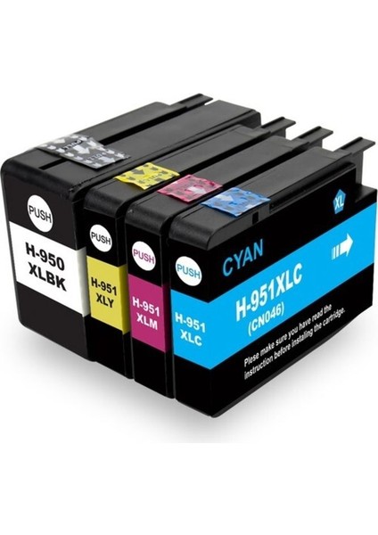 Hp Officejet Pro 8600 E-All-In-One 4 Renk (950XL-951XL) Muadil Kartuş,