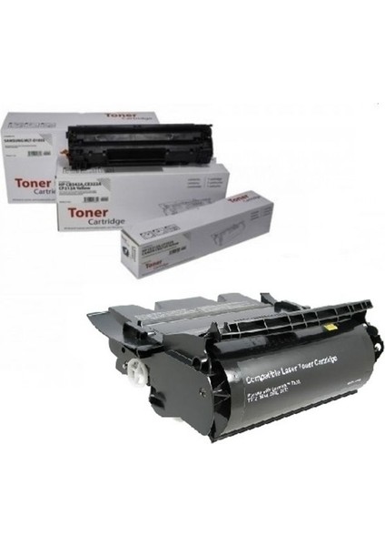 Lexmark T650 T652 T654 X651 X652 X651H11E Muadil Toner