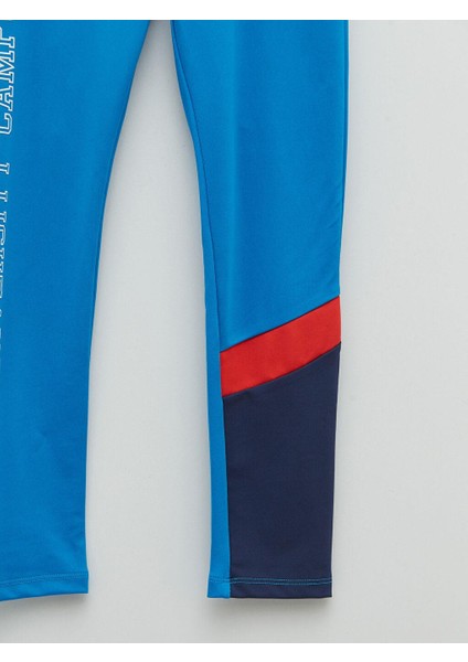 Lcw Kids Beli Lastikli Baskılı Pamuklu Kız Çocuk Uzun Tayt modelleri