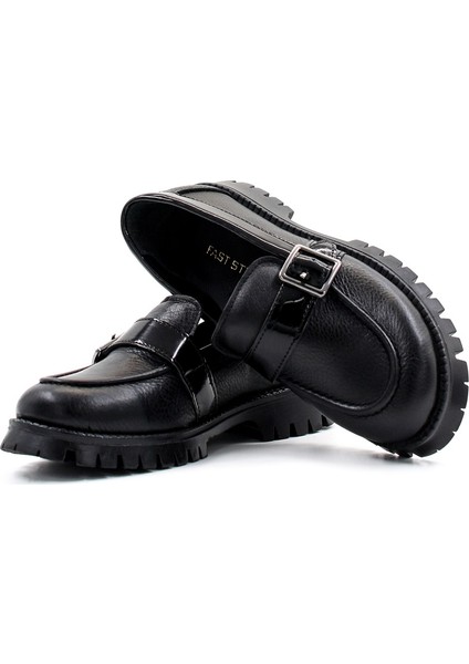 Deri Kız Çocuk Casual Ayakkabı 006XA520