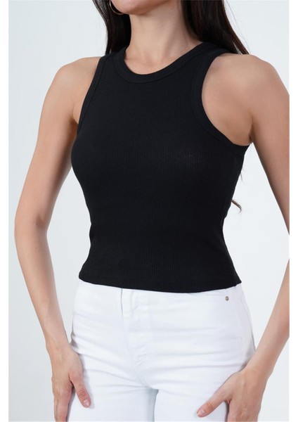 23254307 Kaşkorse Bisiklet Yaka Biyeli Atlet Sıyah fiyatları