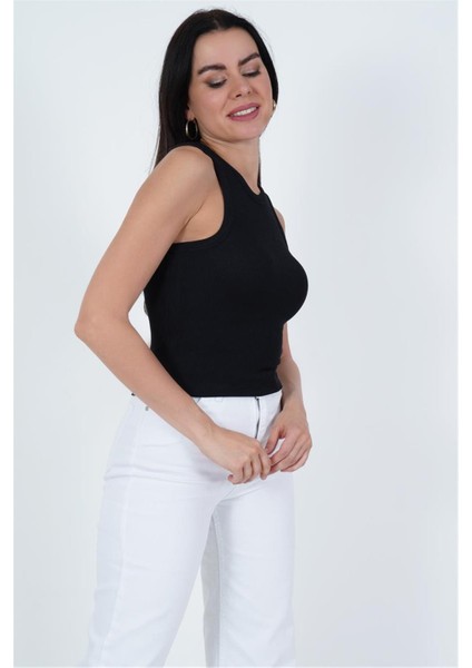 23254307 Kaşkorse Bisiklet Yaka Biyeli Atlet Sıyah modelleri