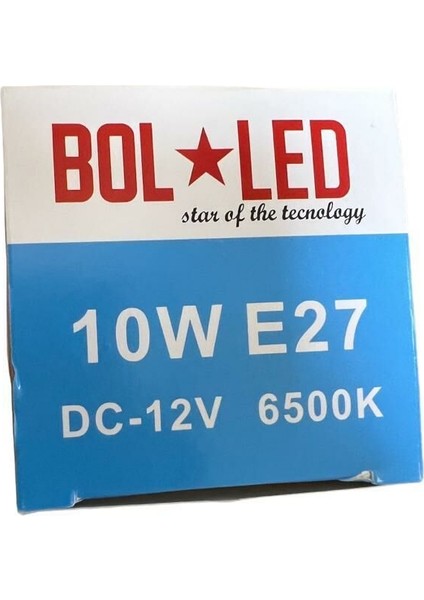 LED Ampul 12 Volt 10 Watt Bolled