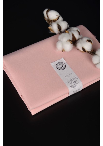 Jwk Fabrics Açık Pembe Pamuk Keten Punch Duck Bezi-Kumaşı Yarım Metre (50X180)