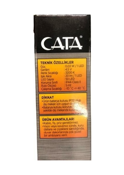 CATA CT-8507 PERİ LED 5 M GÜNIŞIĞI