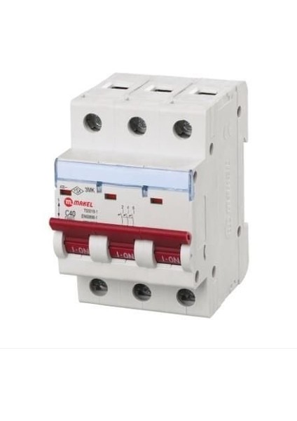 Sigorta Üçlü 3X40 Amper 10 Mk C Tipi