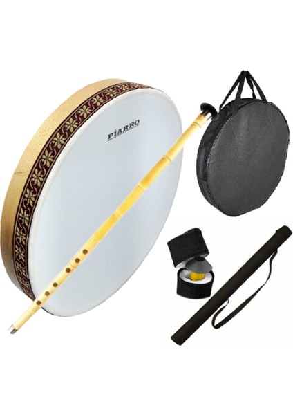 Orjinal Kamış Ney ve Bendir Seti + Kılıflar Hediyeli