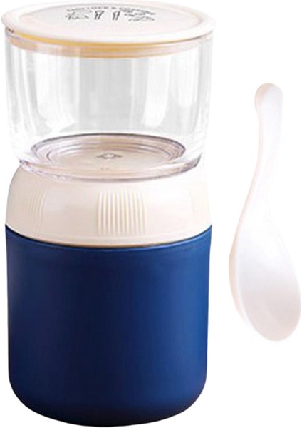 Yoğurt Konteyneri Taşınabilir Kaşık Yalıtımlı Yemek Konteyneri Çorba Çocuk Mavi (Yurt Dışından) fiyatları