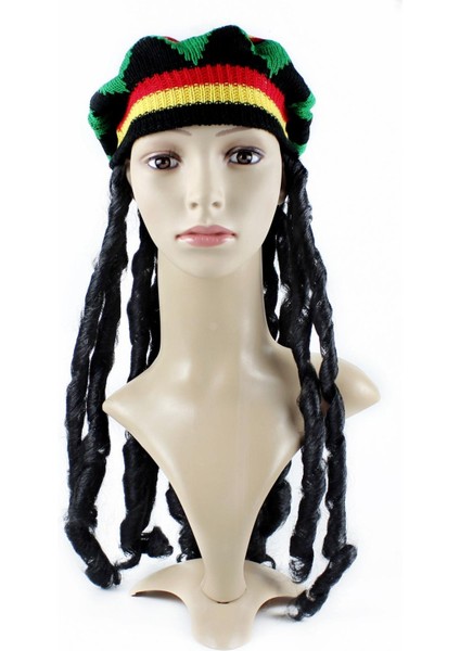 Beanie Hat Kostüm Sahne Performansları Dreadlocks İle Reggae Rasta Hat (Yurt Dışından) modelleri