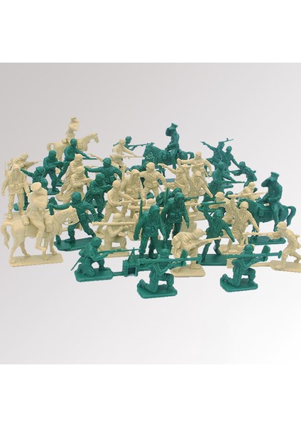 48x Taşıtlar Askerler Model Oyuncaklar Model Öğretim Araçları Çocuklar Yeşil Sarı (Yurt Dışından) modelleri