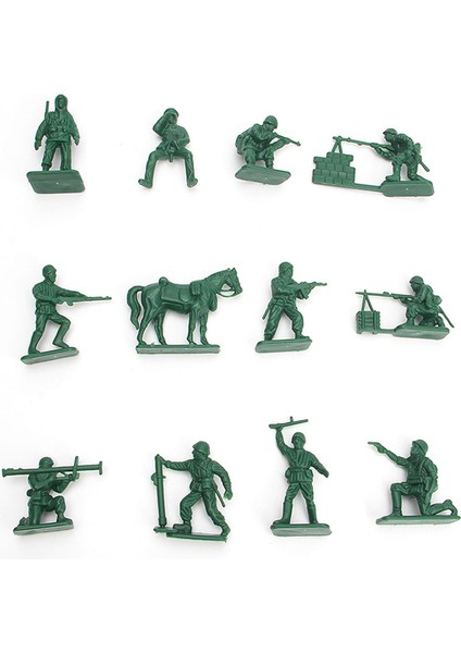 48x Taşıtlar Askerler Model Oyuncaklar Model Öğretim Araçları Çocuklar Yeşil Sarı (Yurt Dışından) indirimleri