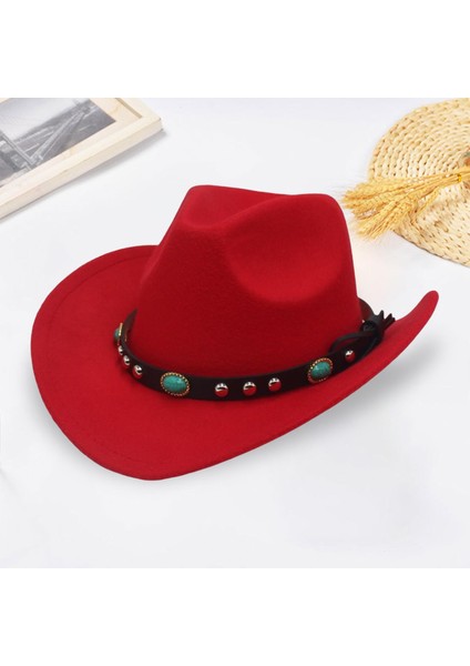 Kova Şapka Pamuk Yetişkin Katı Şapka Karşı Hip Hop Havzası Şapka 56cm Kovboy Şapka Kırmızı (Yurt Dışından) fırsatları