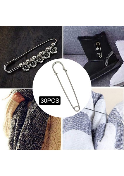 30 Adet Ekstra Büyük Güvenlik Pimleri Etekler Için Ağır Hizmette Sağlam Tuval 2,5 Inç (Yurt Dışından) modelleri