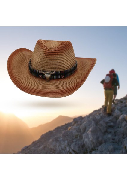 Klasik Kova Şapkası Pamuklu Yetişkinler Şapka Yaz Güneş Şapka Boyutu Kovboy Şapka 03 (Yurt Dışından) indirimleri