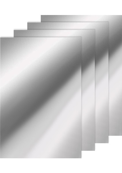 4pcs Esnek Duvar Çıkarmaları Ayna Duvar Dekorasyonu Için Akrilik Ayna Sayfaları 20cmx30cm (Yurt Dışından)