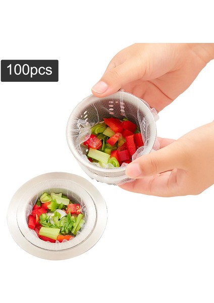 100 Parça Lavabo Filtre Dolu Çanta Mutfak Çöp Çanta Lavabo Süzgeci Mesh Torbası Kaba Mesh (Yurt Dışından) fiyatları